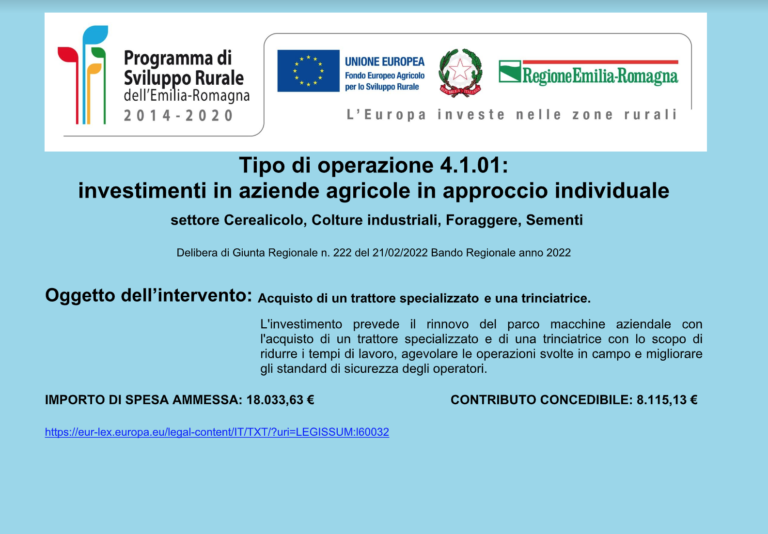 E’ ARRIVATO IL TRATTORE NUOVO!